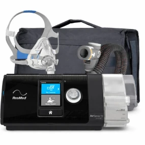 ResMed AirSense 10 AutoSet CPAP AirFit F20 full face mask