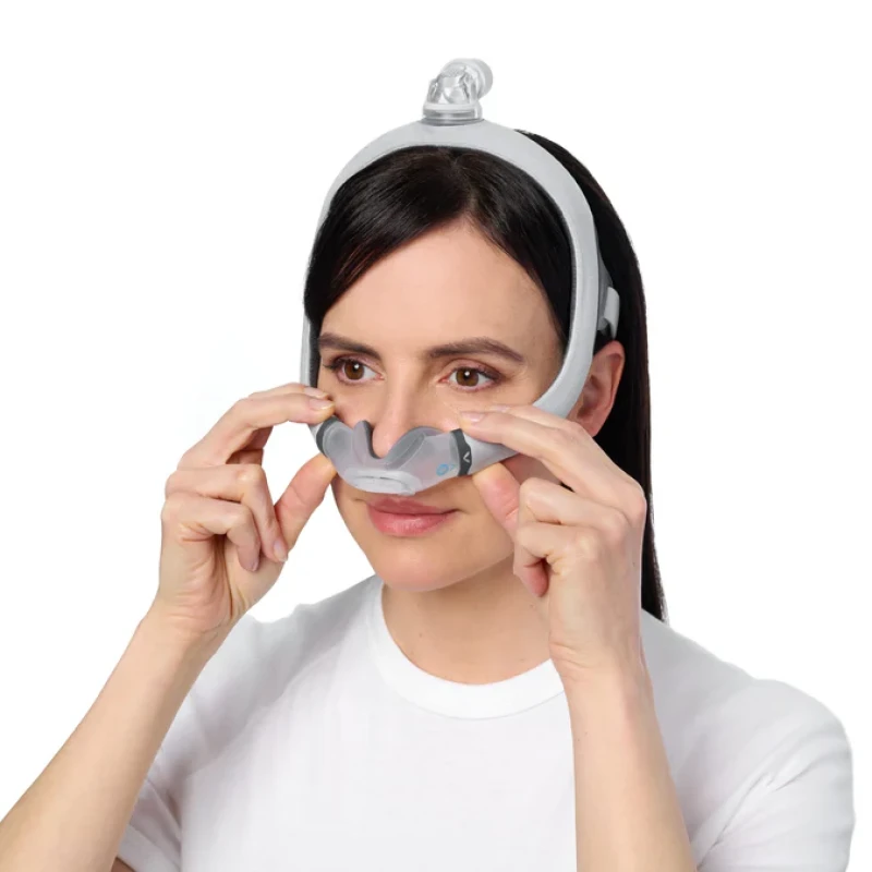 AirTouch N30i nasal CPAP mask worn by user
