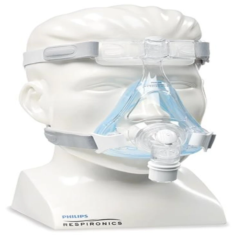 Side view of Amara gel full face CPAP mask