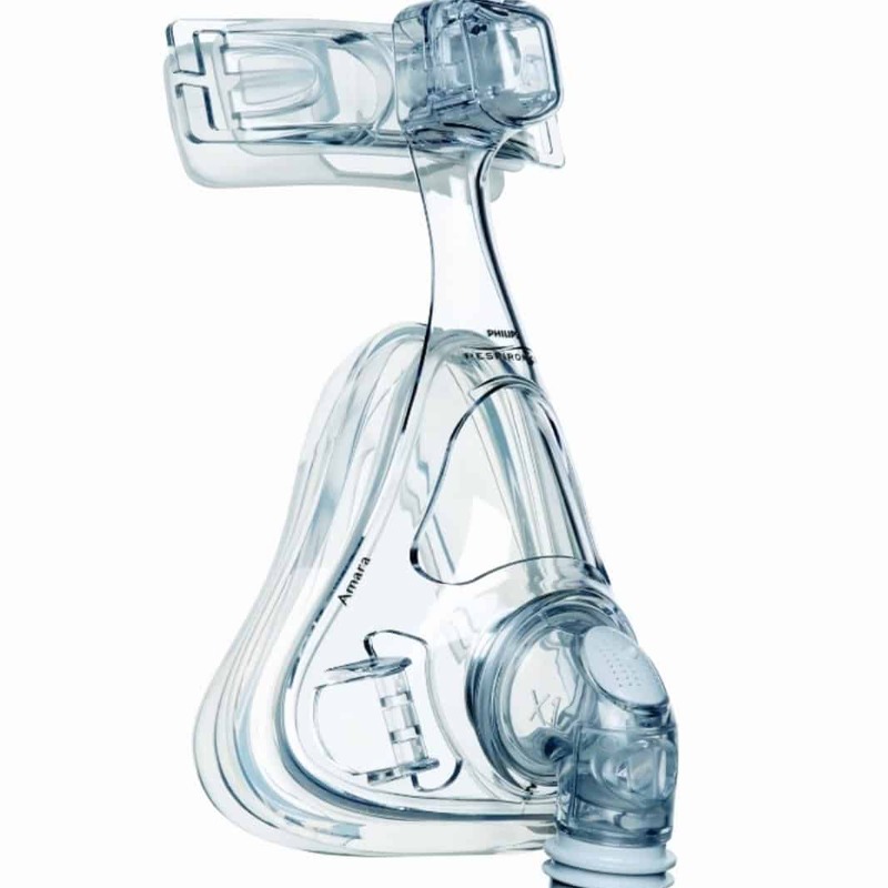 Amara silicone full face CPAP mask without headgear