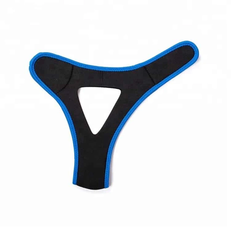 CPAP chin strap front design breathable support strap
