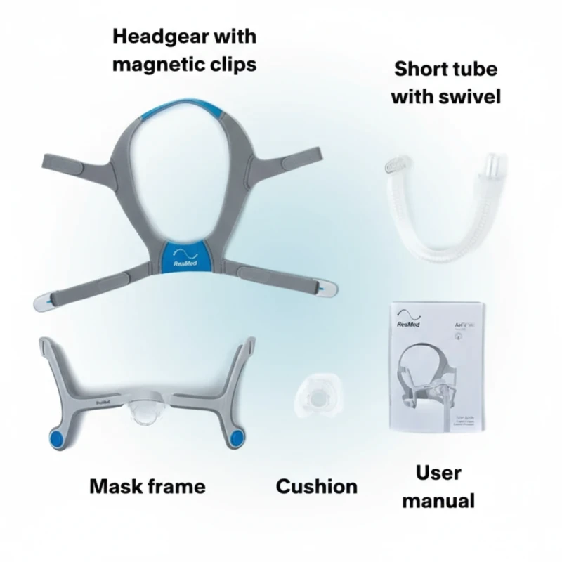 ResMed AirFit N20 nasal CPAP mask complete headgear