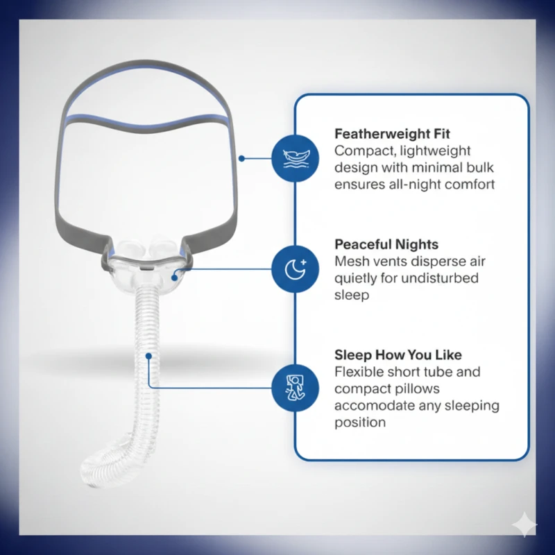 ResMed AirFit P10 CPAP nasal pillow mask sleep apnea