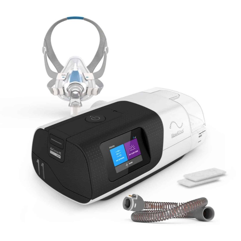 ResMed AirSense 11 AutoSet CPAP AirFit F20 full face mask