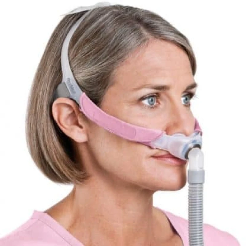 ResMed Swift FX Bella CPAP nasal pillow mask cushion worn