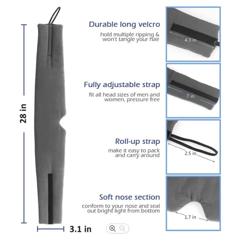 Soft cotton premium sleep eye mask blackout